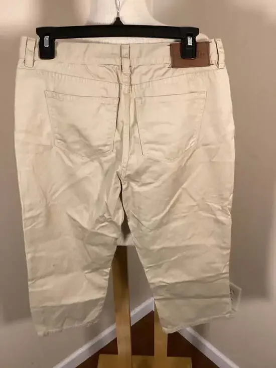 Lauren Jeans Co. Ralph Lauren Petite Khaki Mid-Calf Capri Pants Size 6P - Picture 3 of 4